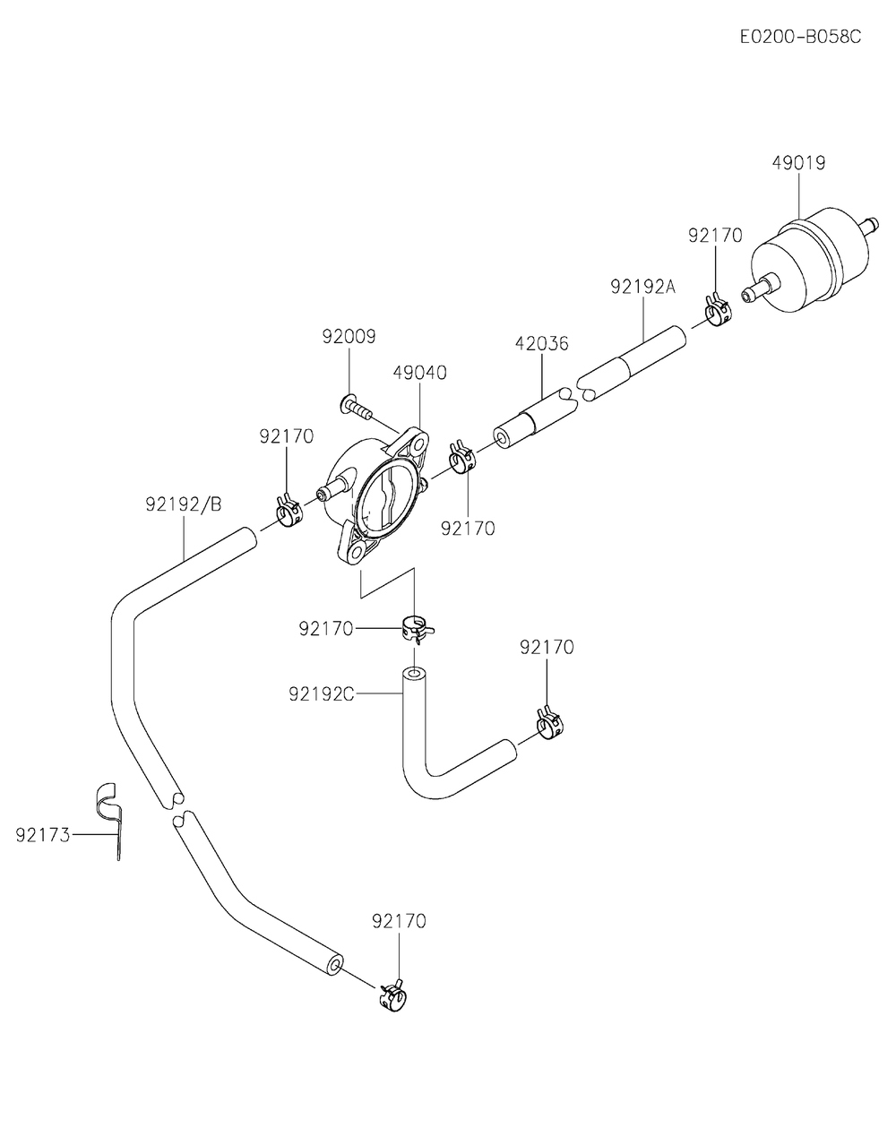 Fs541v-Ds37 Fuel Tank And Fuel Valve Diagram and Parts List for FS541V-DS37  Cub Cadet Engine